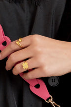 Elegant Adjustable Minimalist Ring - Silver & Gold