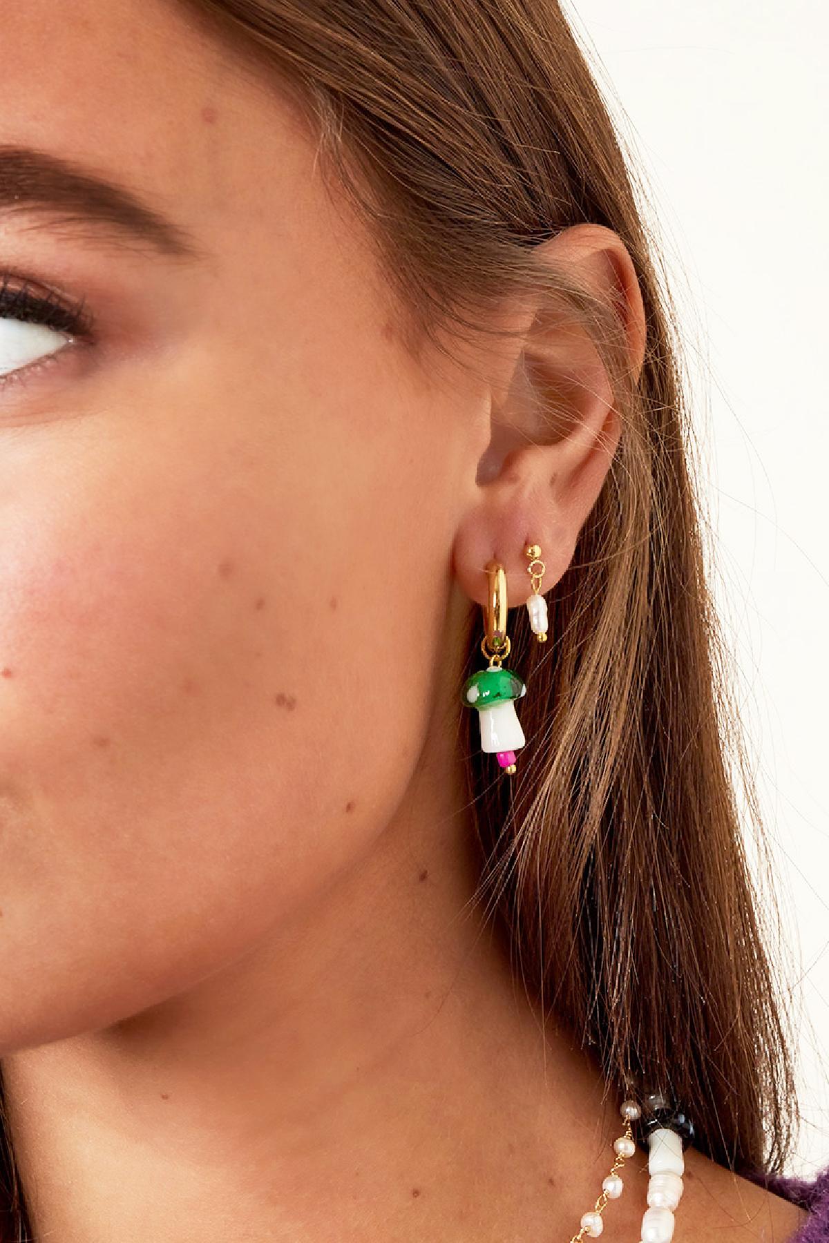 Ohrhänger aus Edelstahl, unregelmäßige Form, lässig-schlichte Serie, Damenschmuck