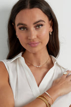 Perlen-Partyarmband – Goldfarbe - Goldfarbefarbe