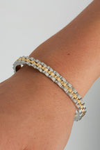 Glieder-Armreif – Silber