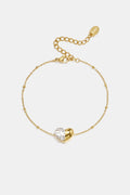 Edelstahl-Charm-Armbänder, Herz, schlichte Alltagsserie, Damenschmuck