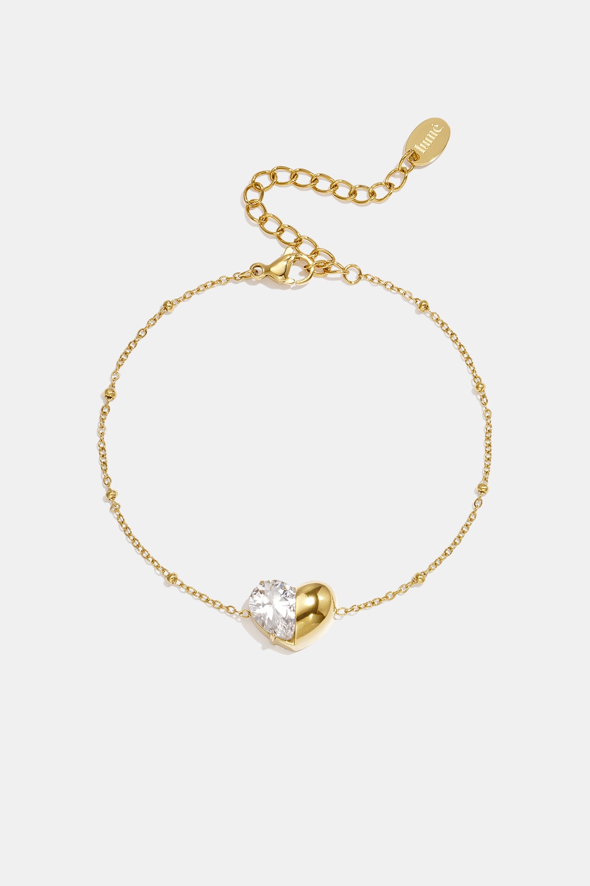Edelstahl-Charm-Armbänder, Herz, schlichte Alltagsserie, Damenschmuck