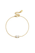Elegant Ellipse Rhinestone Charm Bracelet