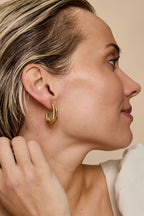 Creolen Linien Casual Daily Simple Serie Damenschmuck