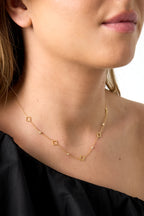 Halsketten mit Anhänger aus Edelstahl, Clover Simple Daily Simple Serie, Damenschmuck