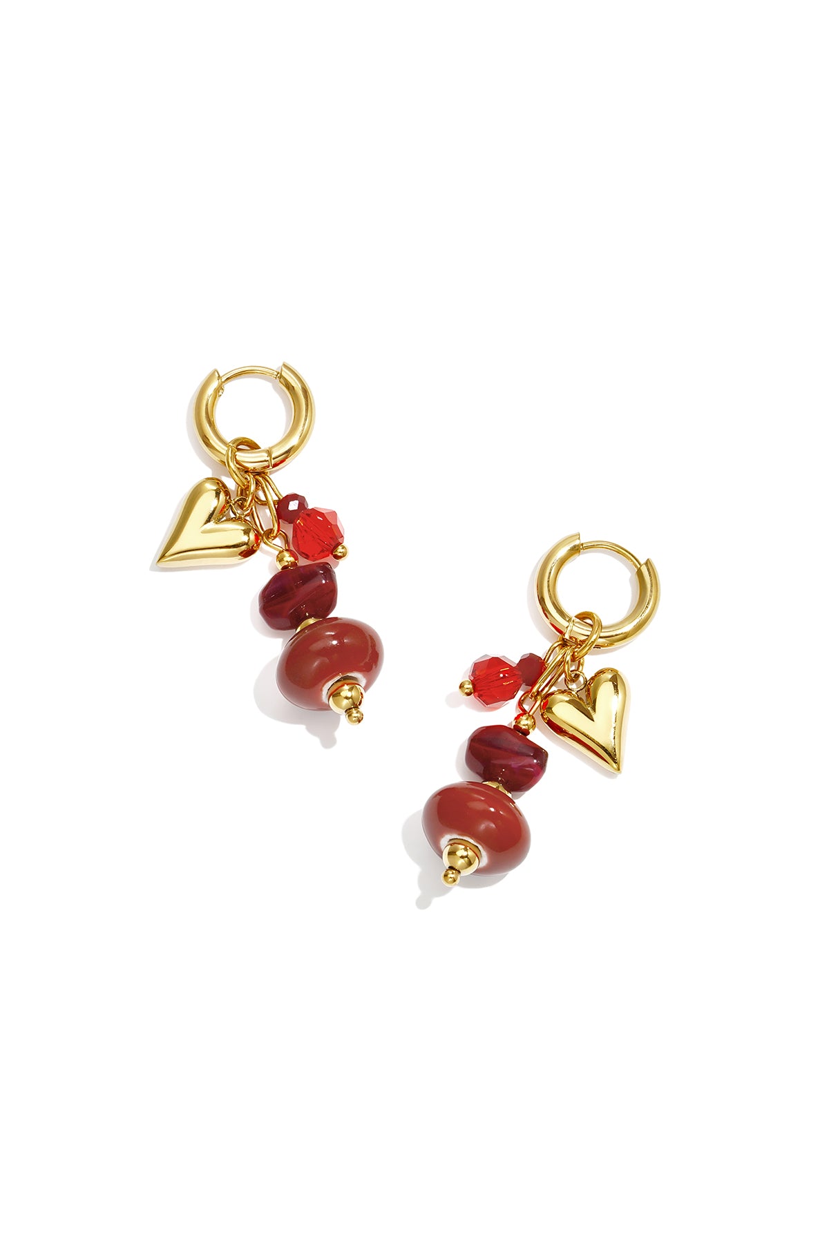 Ohrringe aus Edelstahlperlen, schlichte Alltags-Serie, Damenschmuck
