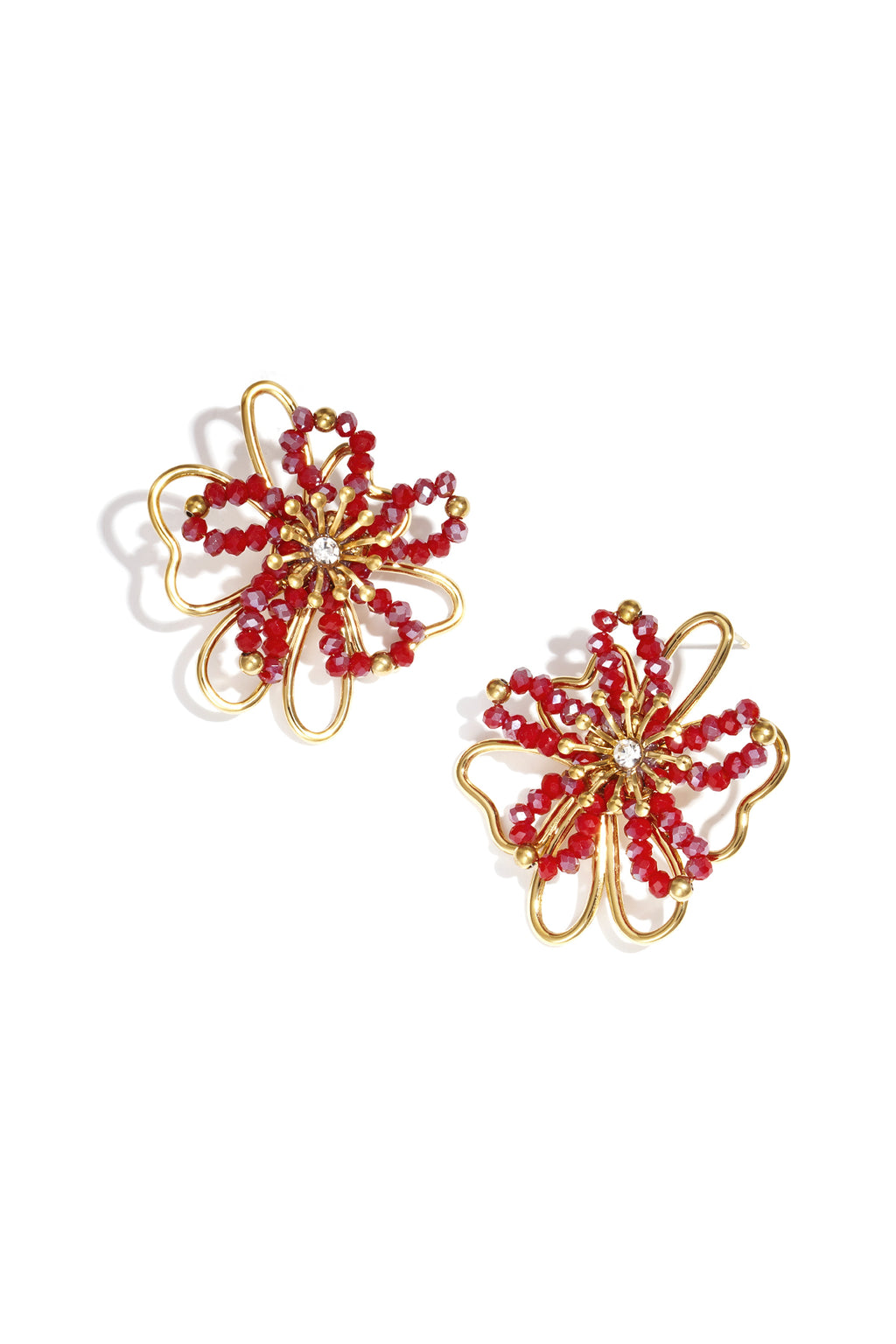 Edelstahl Ohrstecker Blume Casual Daily Simple Serie Damenschmuck