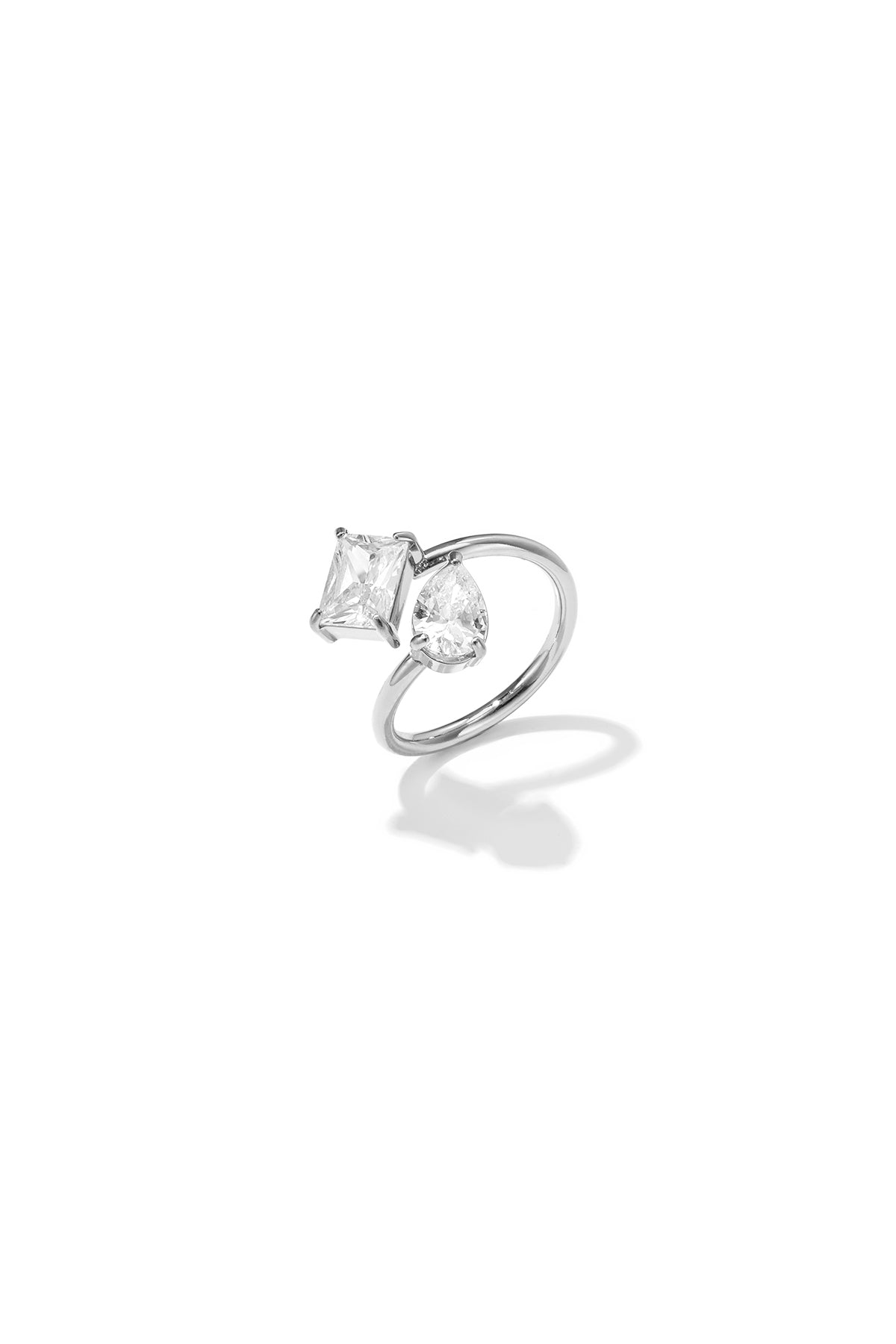 Minimalistische Ringe aus Edelstahl, Ellipsenform, schlichte Alltags-Serie, Damenschmuck