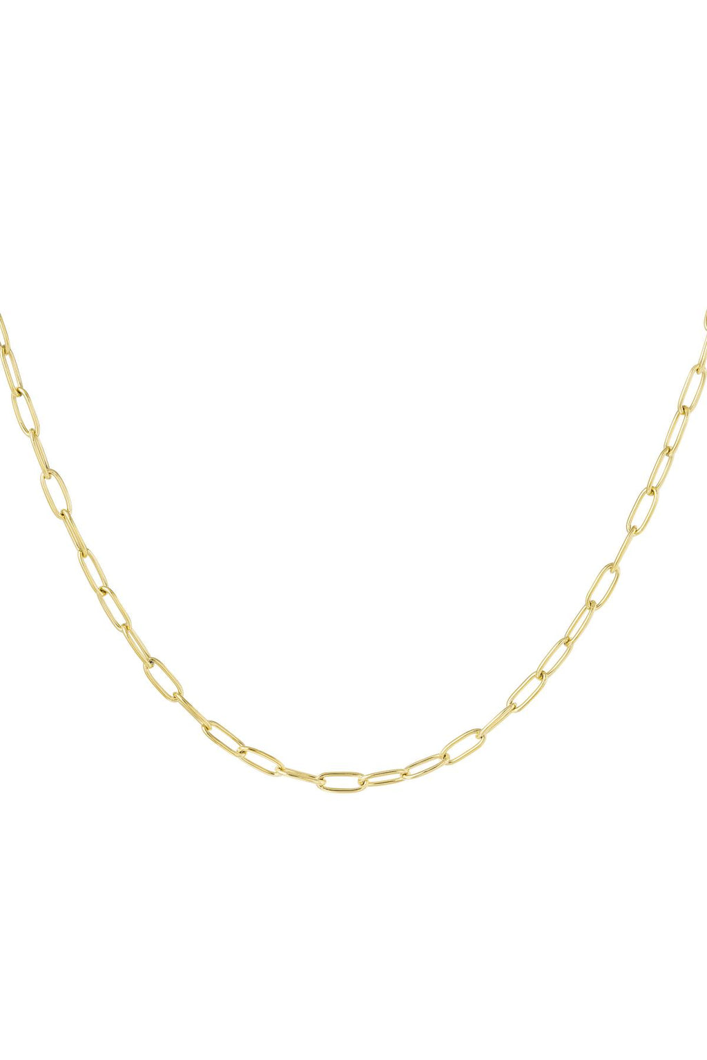 Gliederkette einfach Goldfarbe Edelstahl