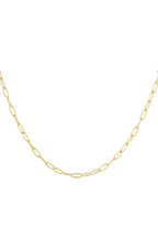 Gliederkette einfach Goldfarbe Edelstahl