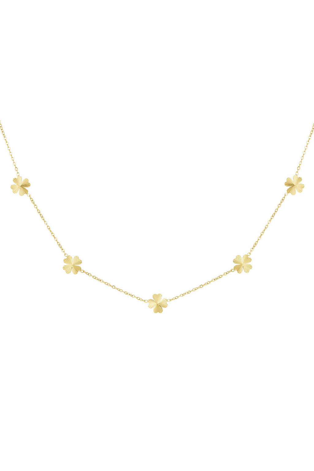 Elegant Clover Chain Necklace for Daily Wear