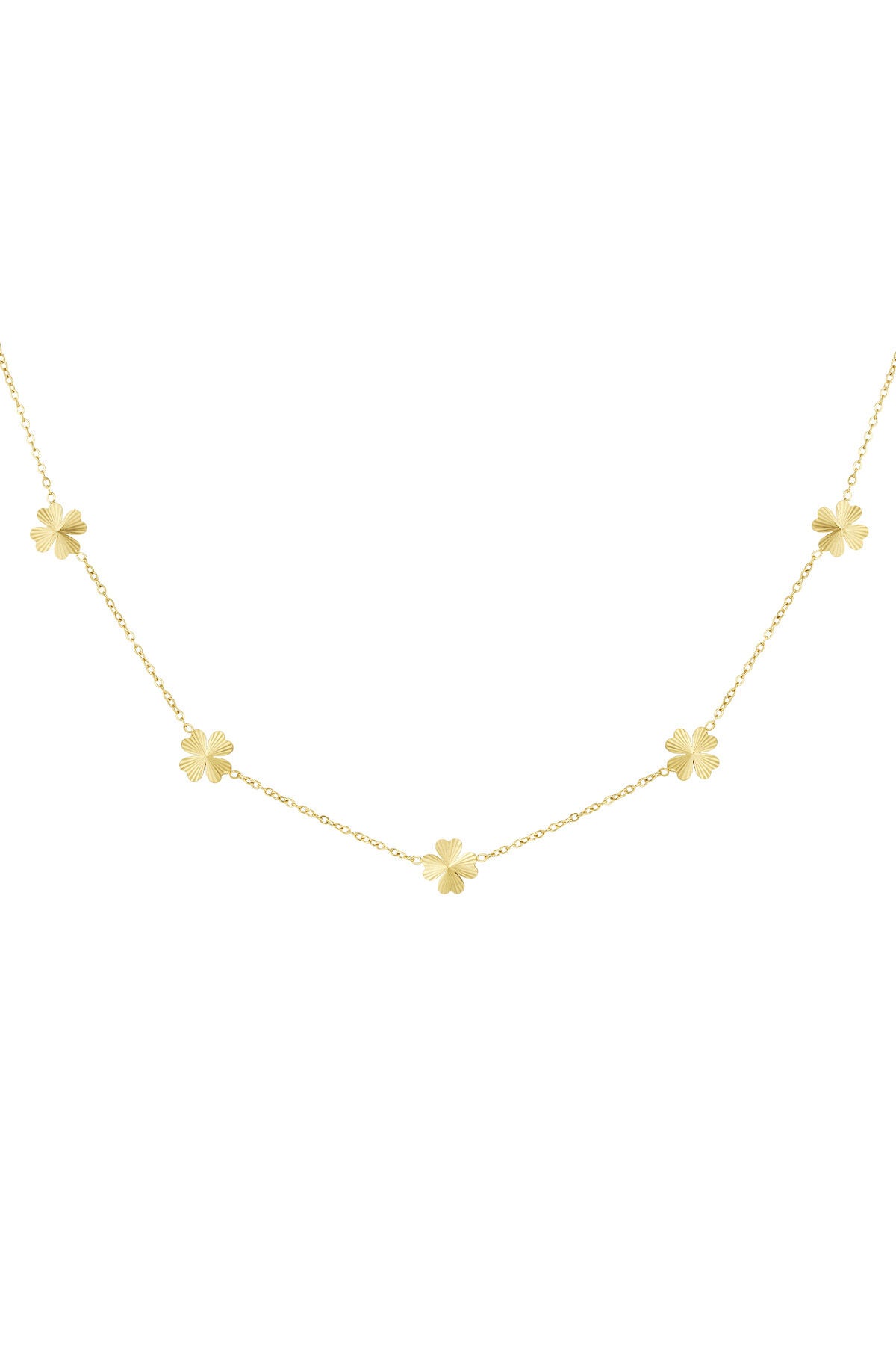 Elegant Clover Chain Necklace for Daily Wear