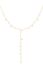 Halskette mit leuchtenden Sternen – Goldfarben