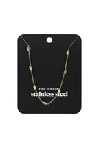 Halskette mit Diamantglanz - Goldfarben