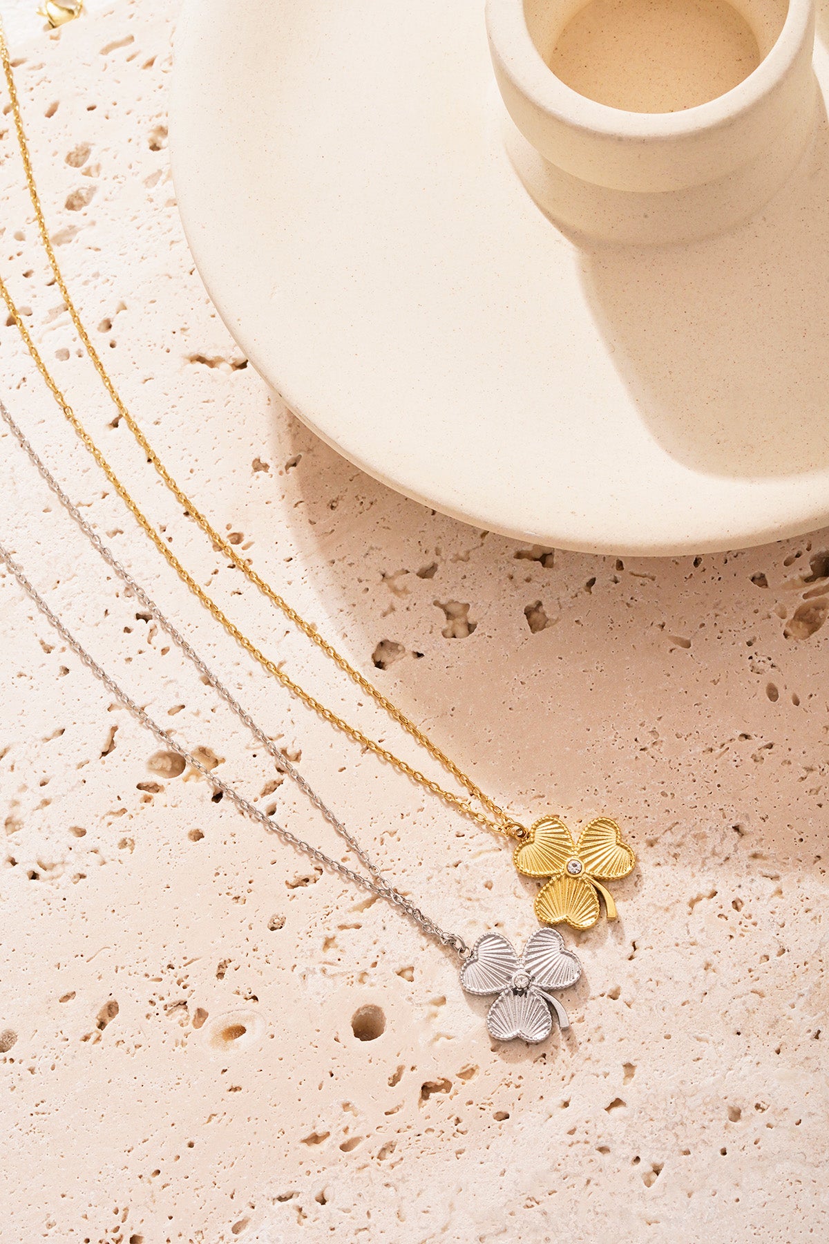 Glücksbringer-Halskette – Goldfarben