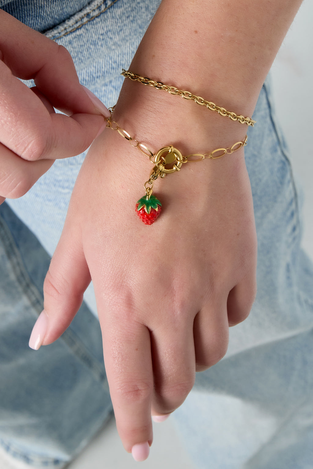 Edelstahl Kette Armbänder Kette DIY Täglich Einfache Serie frauen schmuck