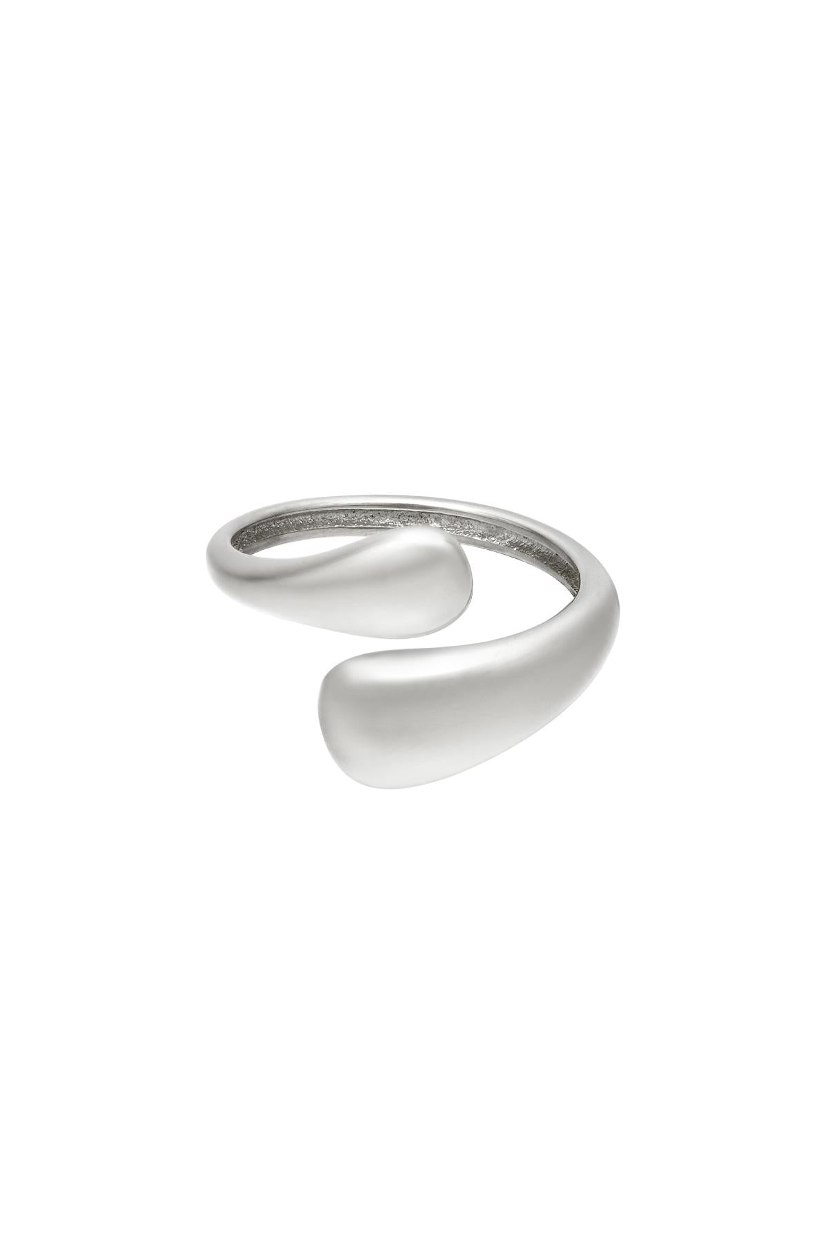Elegant Adjustable Minimalist Ring - Silver & Gold
