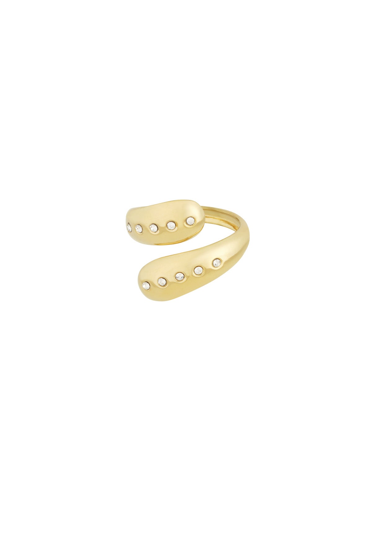 Sanft leuchtender Ring - Goldfarben