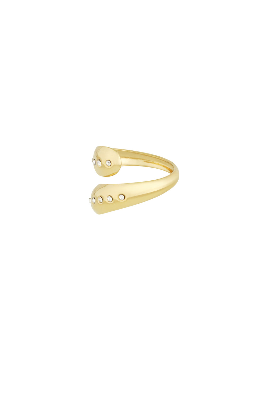 Sanft leuchtender Ring - Goldfarben