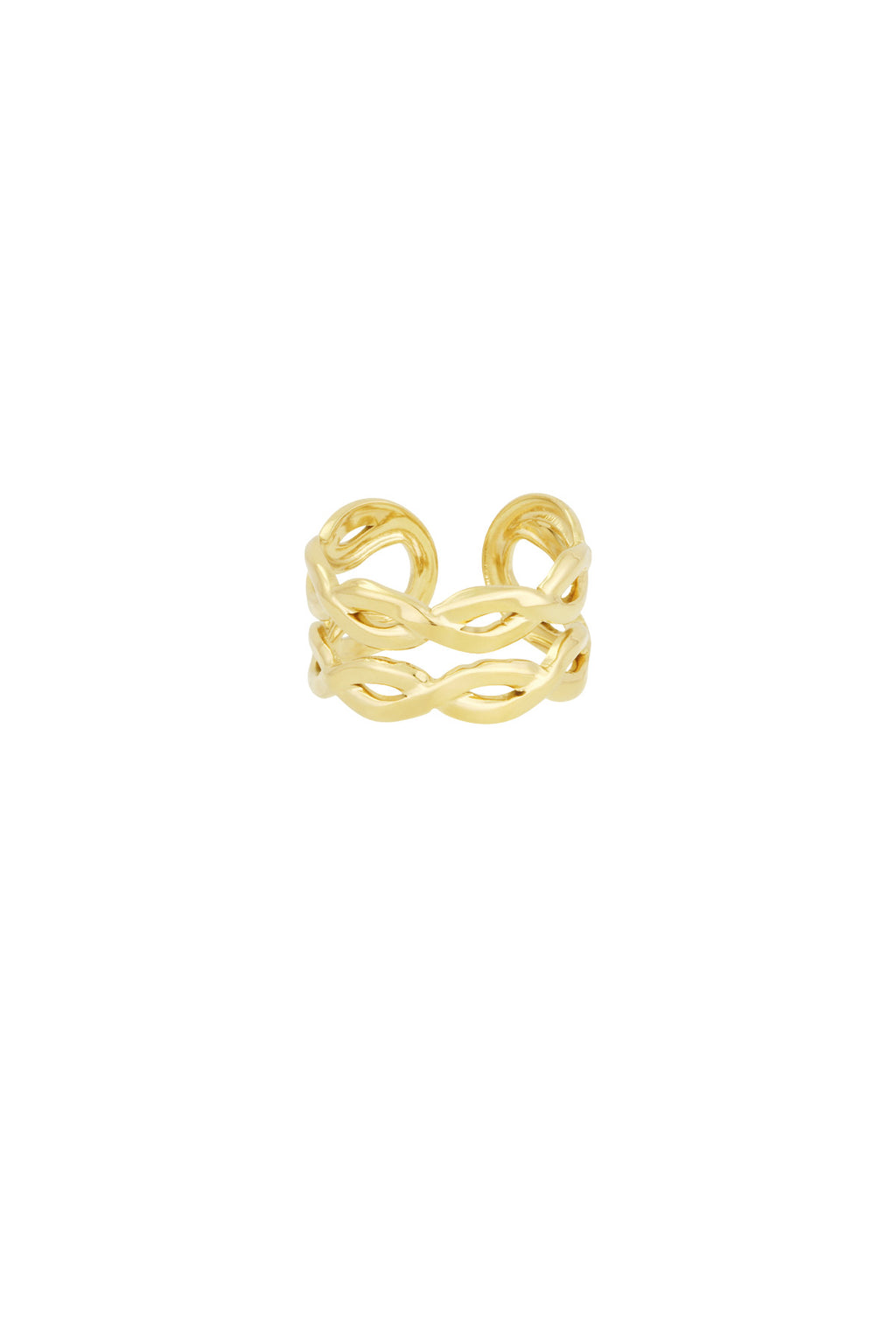 Mehrlagiger Wirbelring - Goldfarben