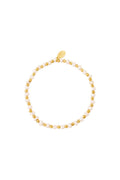 Armband Perlen Goldfarbe Edelstahl
