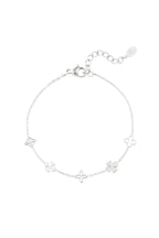 Armband mit fünf Anhängern – Goldfarbe - Goldfarbefarbe