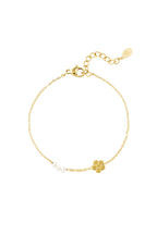 Armband Blume mit Perlen 