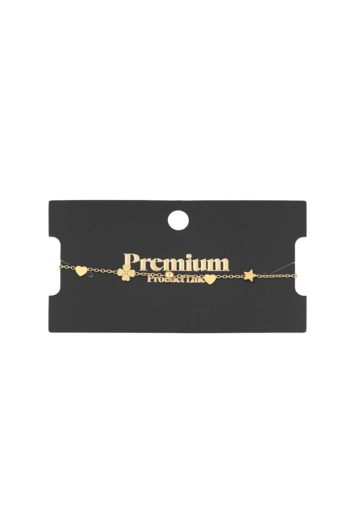 Schimmerndes Wunscharmband - Goldfarben