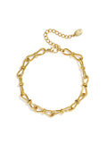 Edelstahl-Kettenarmbänder, schlichte Alltags-Serie, Damenschmuck