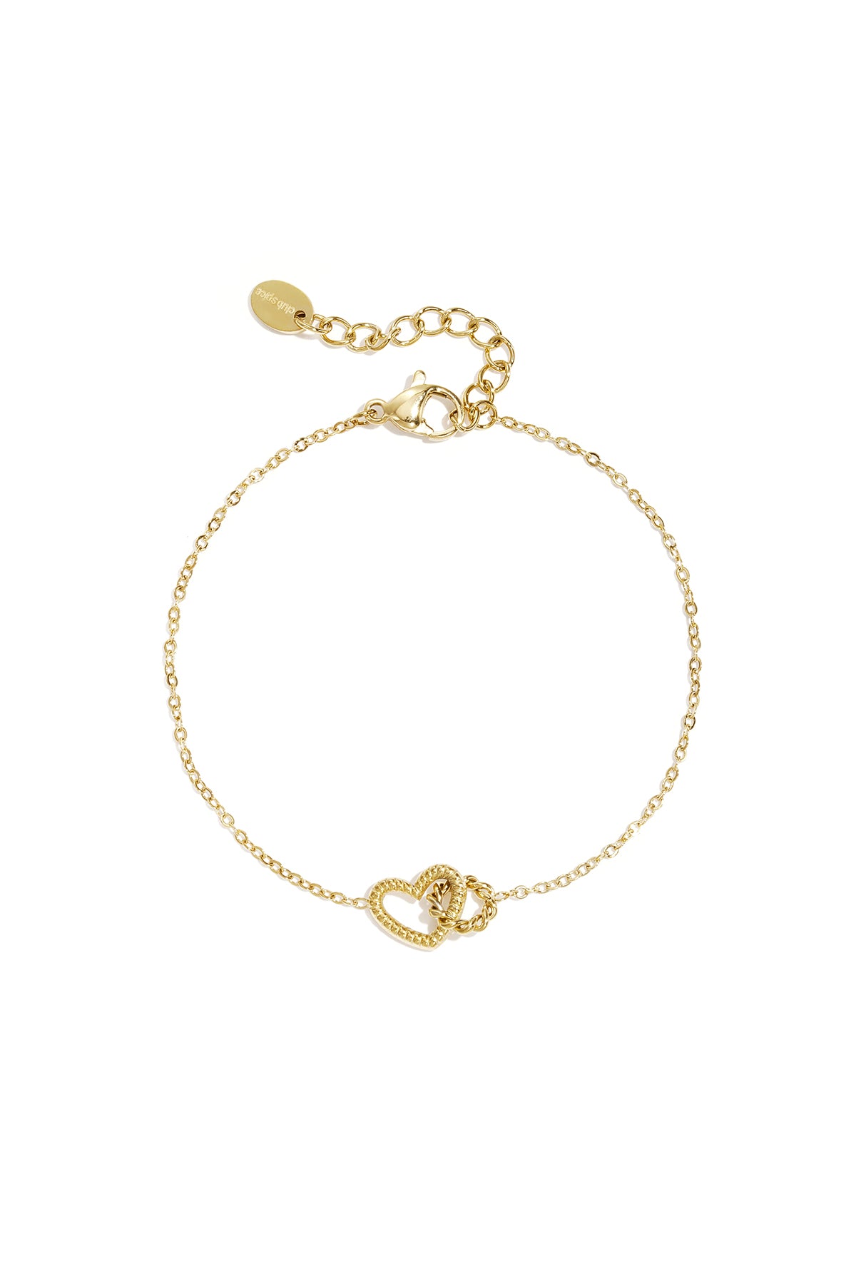 Armband mit verbundenem Herzanhänger