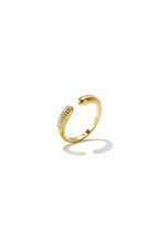 Elegant Minimalist Adjustable Rhinestone Ring