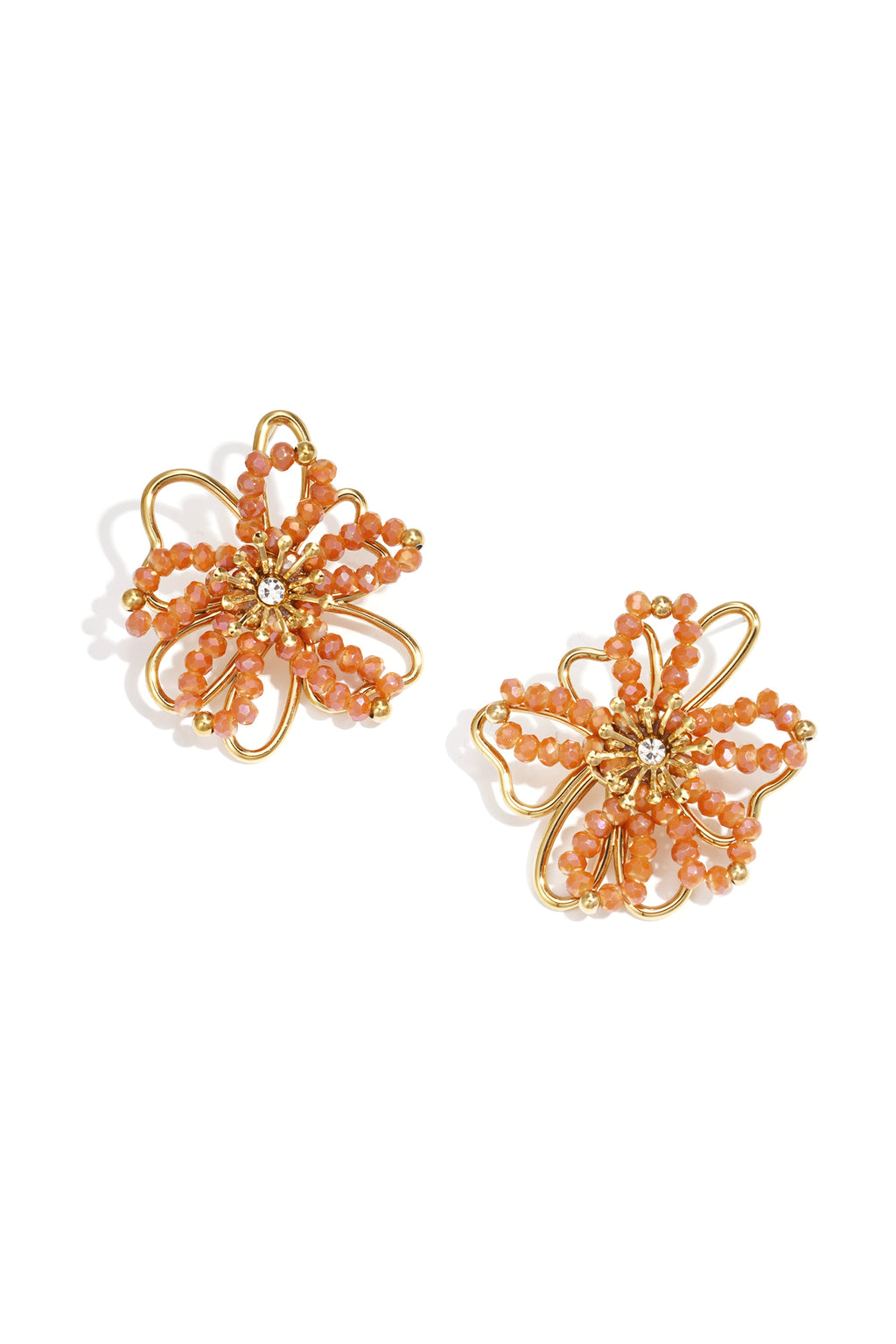 Edelstahl Ohrstecker Blume Casual Daily Simple Serie Damenschmuck
