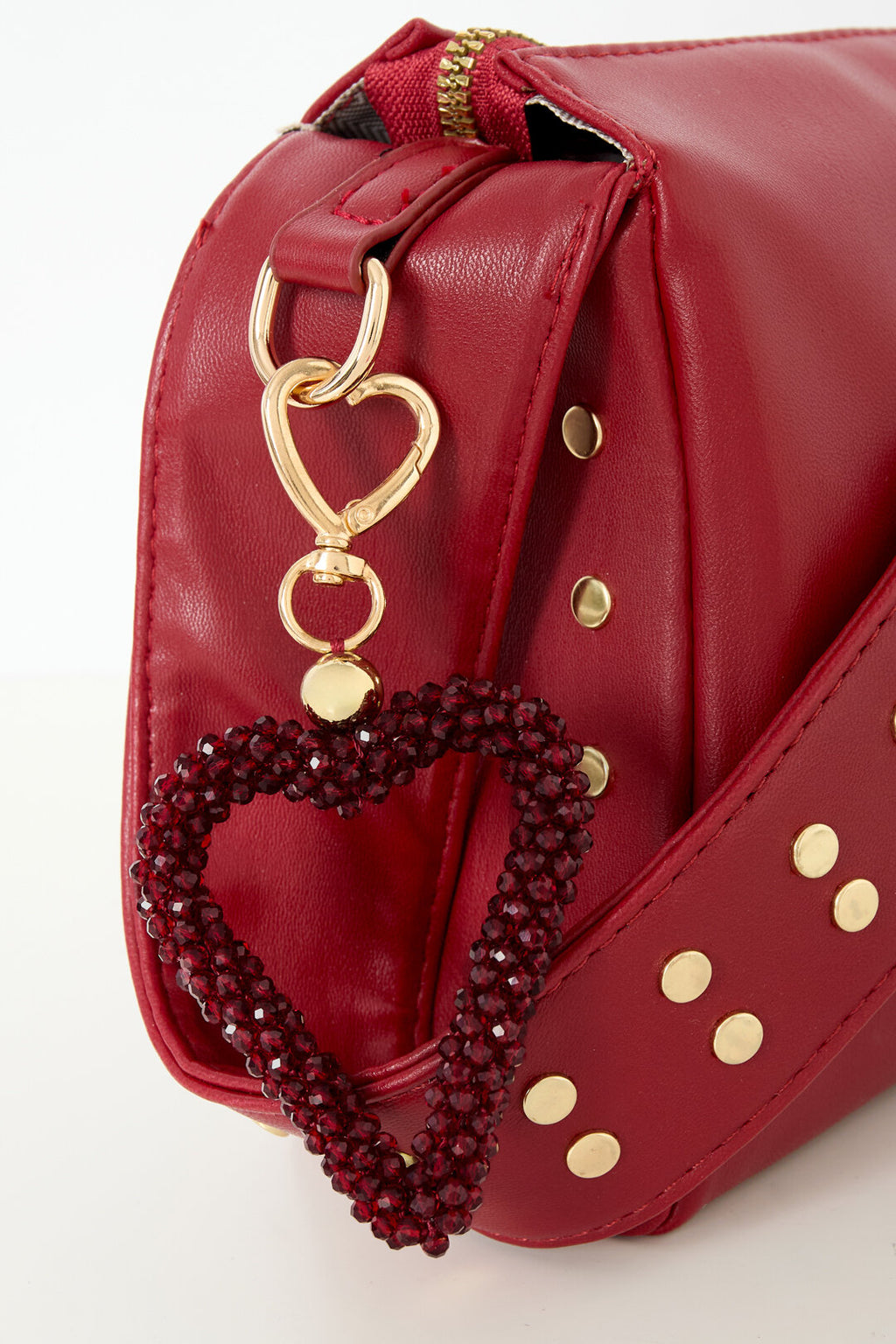 Elegant Crystal Heart Keychain in Multiple Colors