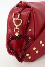 Elegant Crystal Heart Keychain in Multiple Colors