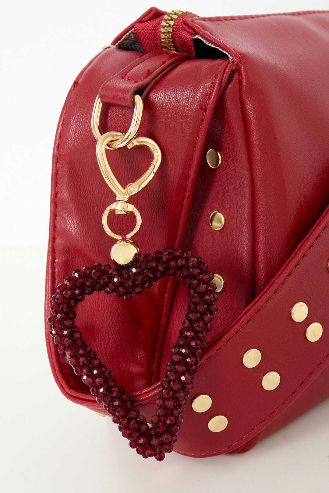 Elegant Crystal Heart Keychain in Multiple Colors