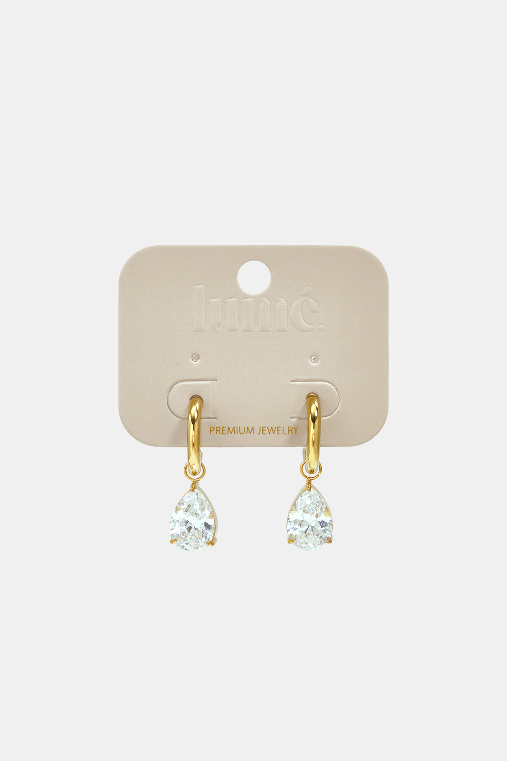 Edelstahl-Ohrhänger, schlichtes Modell „Droplet“, Damenschmuck aus der Serie „Damenschmuck“.