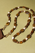 Handykette aus Perlen, schlichtes Acryl, Alltagsaccessoire