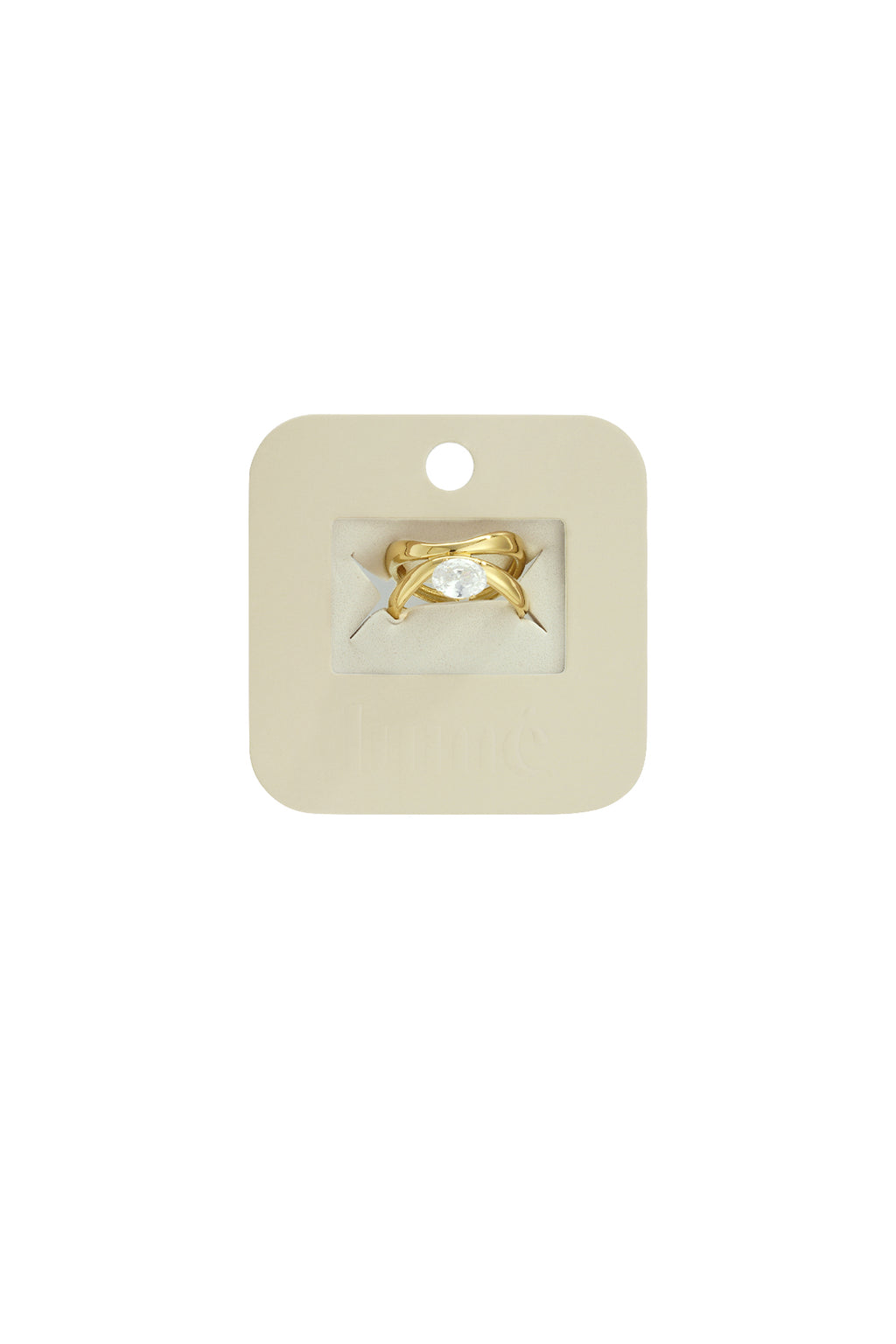 Edelstahl Edelstein Ringe Linien Simple Daily Simple Serie Damenschmuck