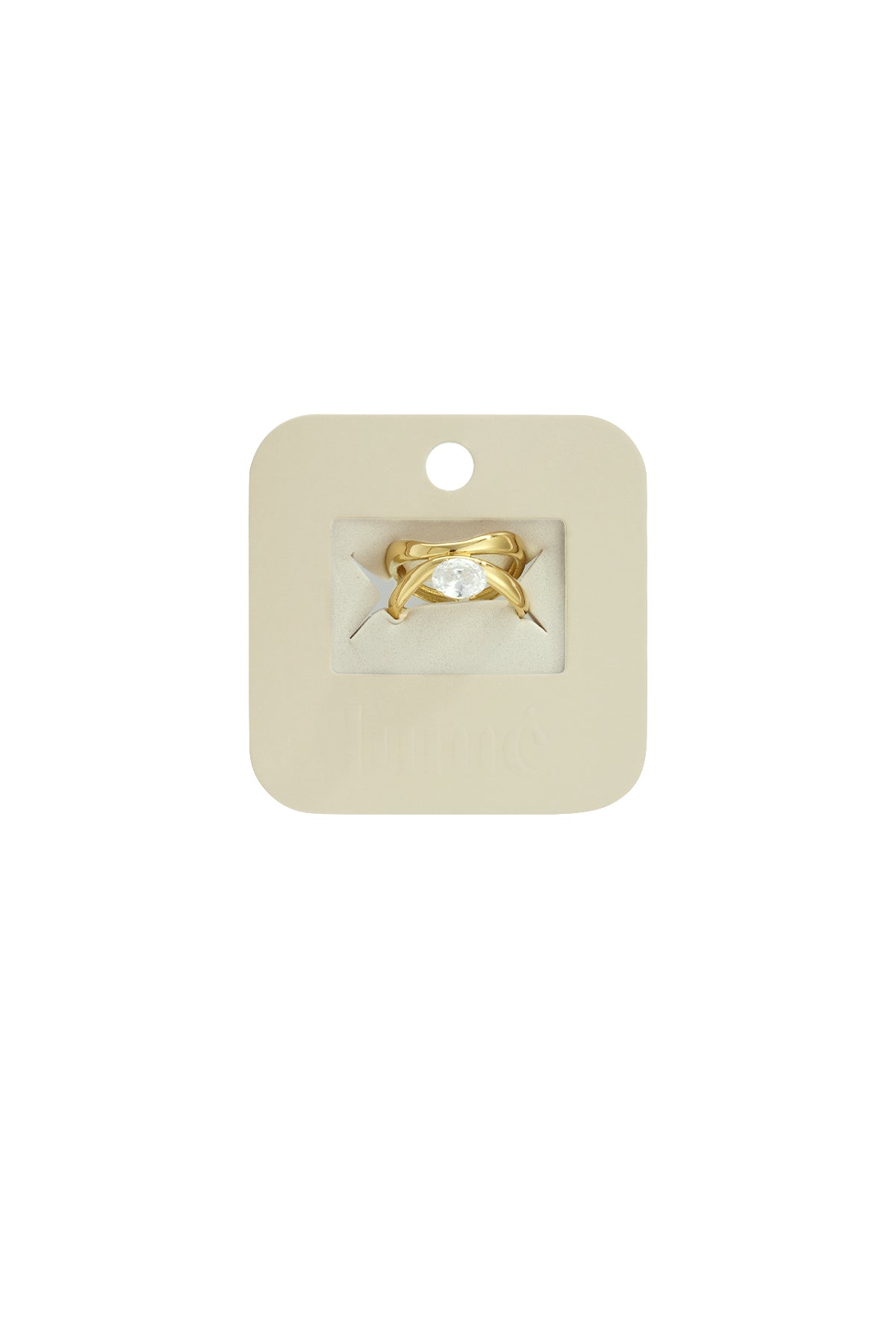 Edelstahl Edelstein Ringe Linien Simple Daily Simple Serie Damenschmuck