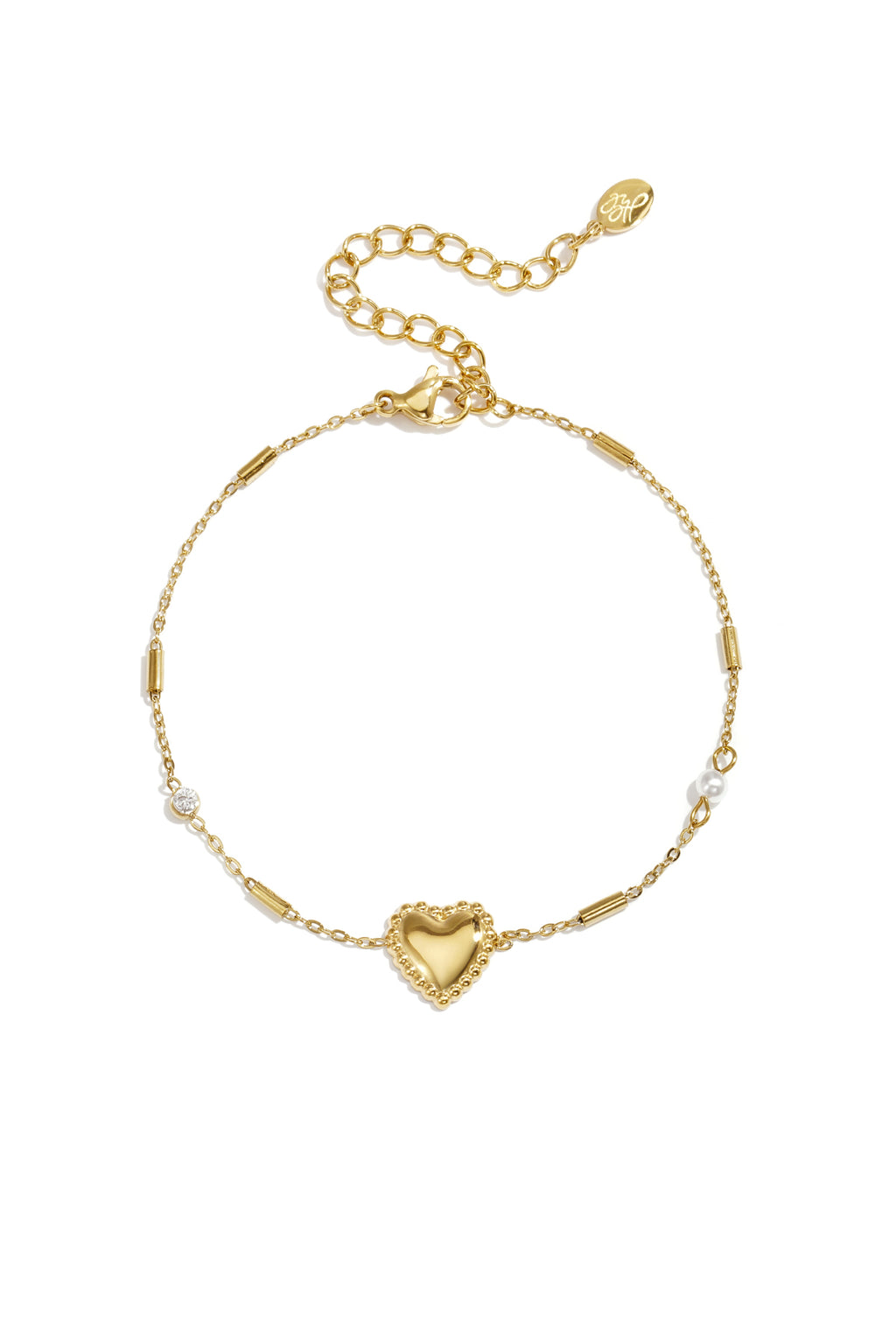 Elegant Heart Charm Bracelet - All Fit, Casual Style