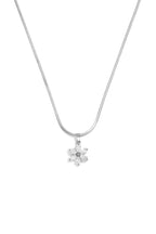 Edelstahl-Anhänger, Blumenmuster, schlichte Alltags-Serie, Damenschmuck