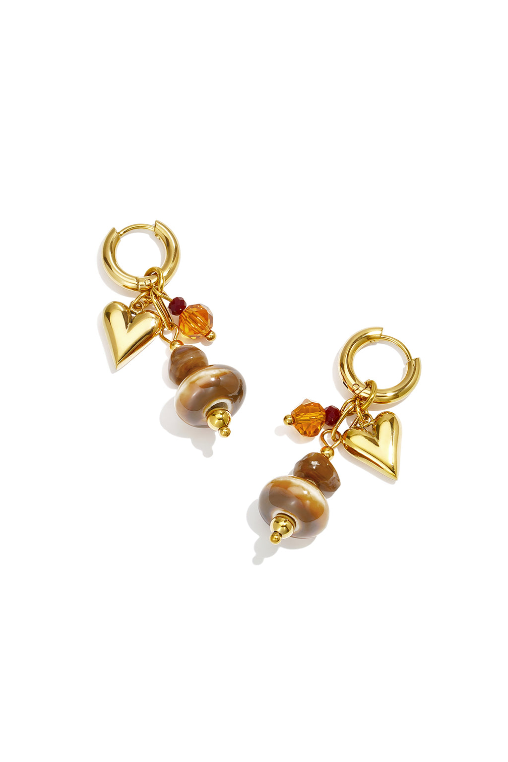 Ohrringe aus Edelstahlperlen, schlichte Alltags-Serie, Damenschmuck