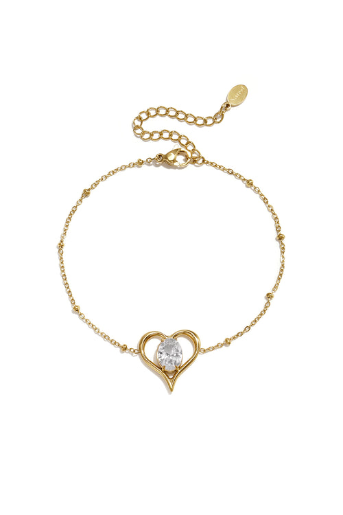 Elegant Heart Charm Bracelet for Everyday Style