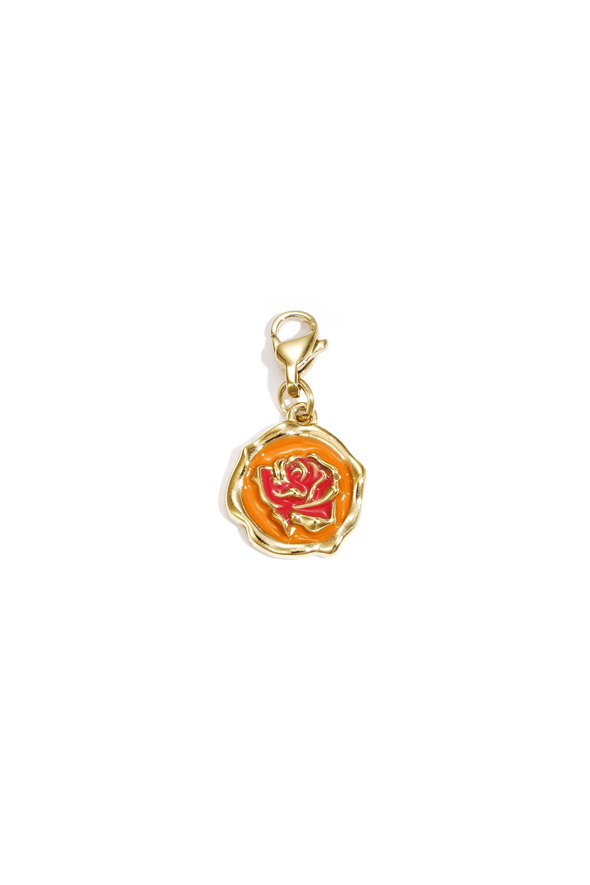 Schmuckanhänger Rose auf Münze DIY