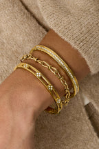 Edelstahl-Armreifen Clover Simple Daily Simple Serie Damenschmuck
