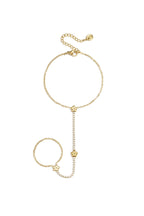 Handkette im Tennis-Stil mit Blumen