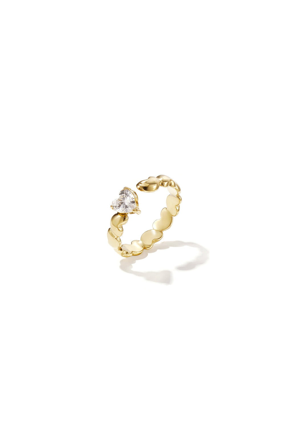Elegant Minimalist Heart Ring - Adjustable & Stylish
