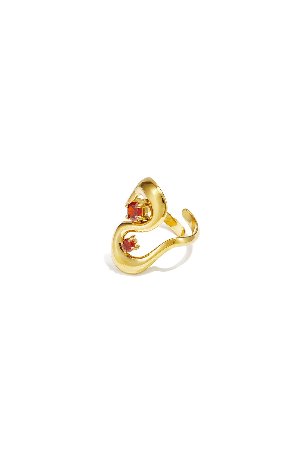Statement-Ringe aus Edelstahl, unregelmäßige Form, lässig-schlichte Serie, Damenschmuck