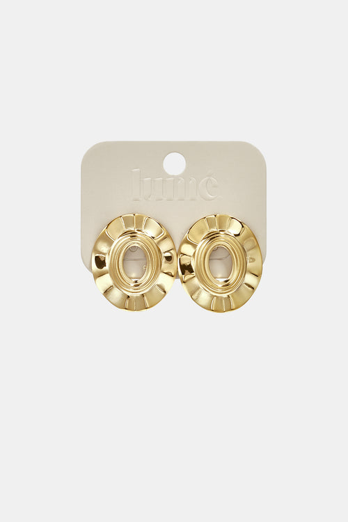 Ohrstecker aus Edelstahl, unregelmäßige Form, schlichte Alltags-Serie, Damenschmuck