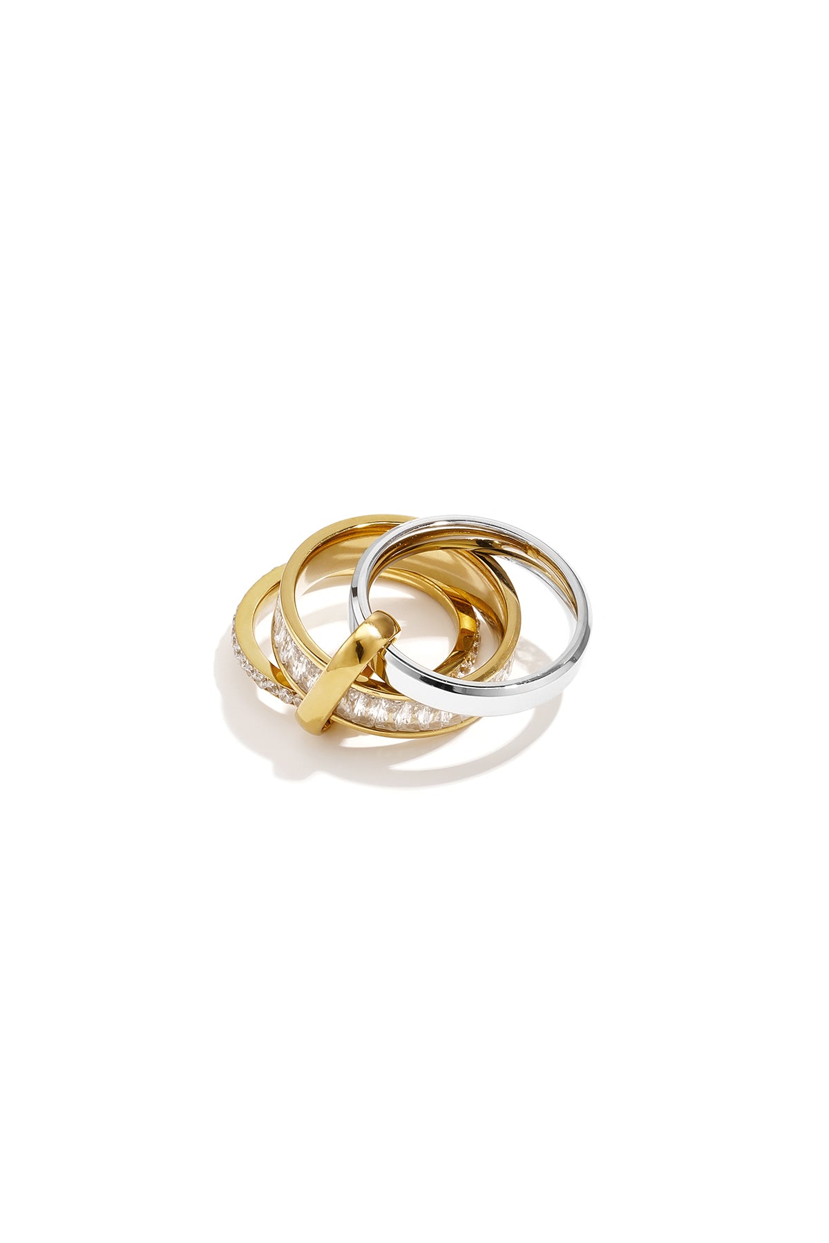 Minimalistische Ringe aus Edelstahl, Kreis, Schlicht, Alltagsschmuck, Damenschmuck